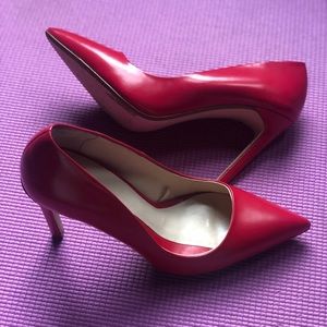 Zara Red Leather Pump